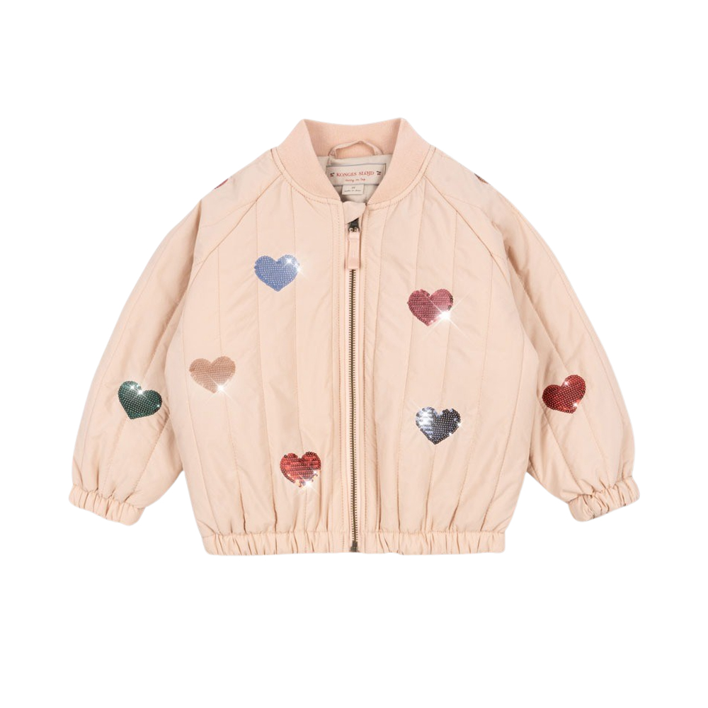 KS103490 CAMEO ROSE Konges Sløjd Juno Sequin Bomber Jacket Cameo Rose