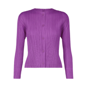 (W) Pleats Please Issey Miyake MC August Cardigan Light Purple