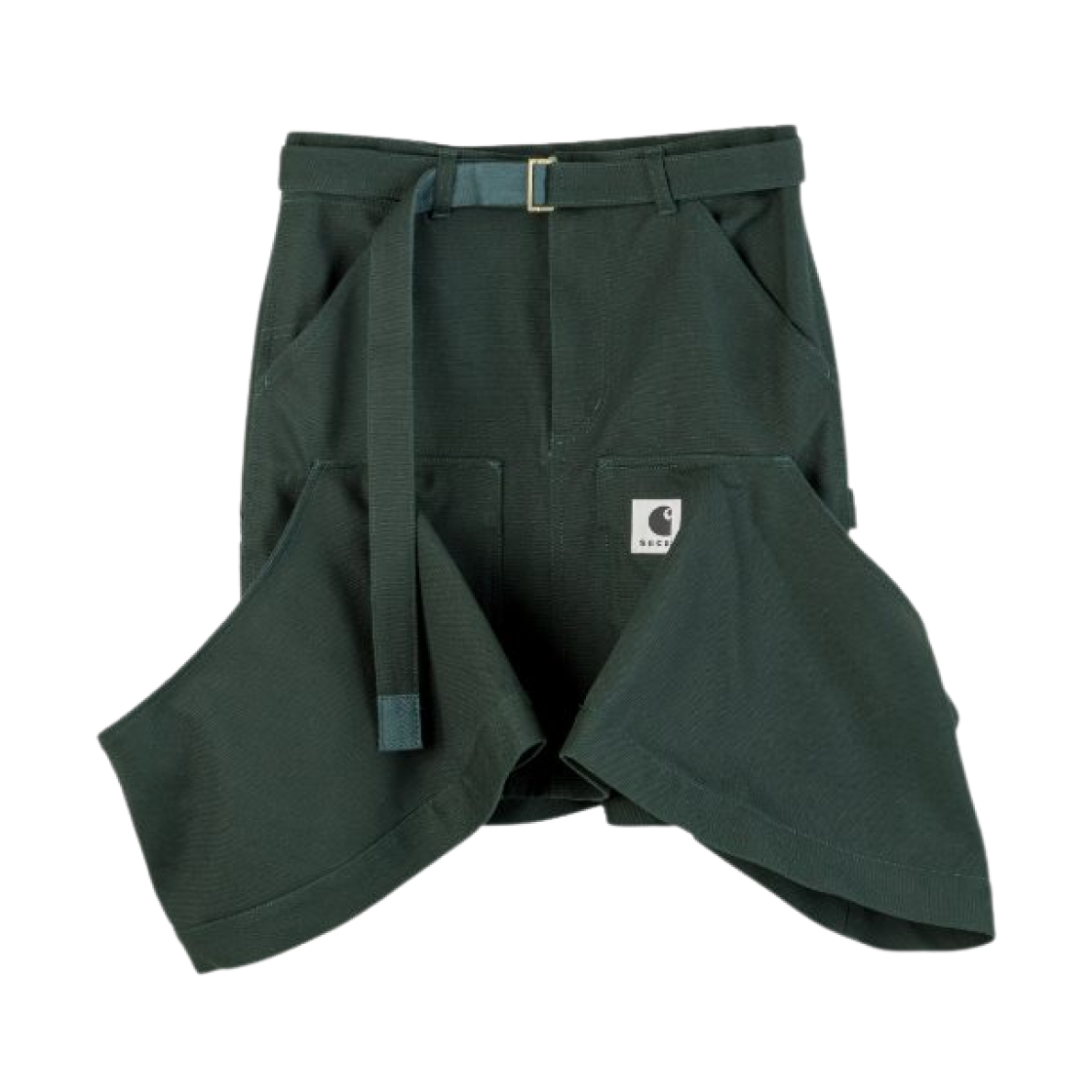 (W) 사카이 x 칼하트 WIP 덕 스커트 그린((W) Sacai x Carhartt WIP Duck Skirt Green)
