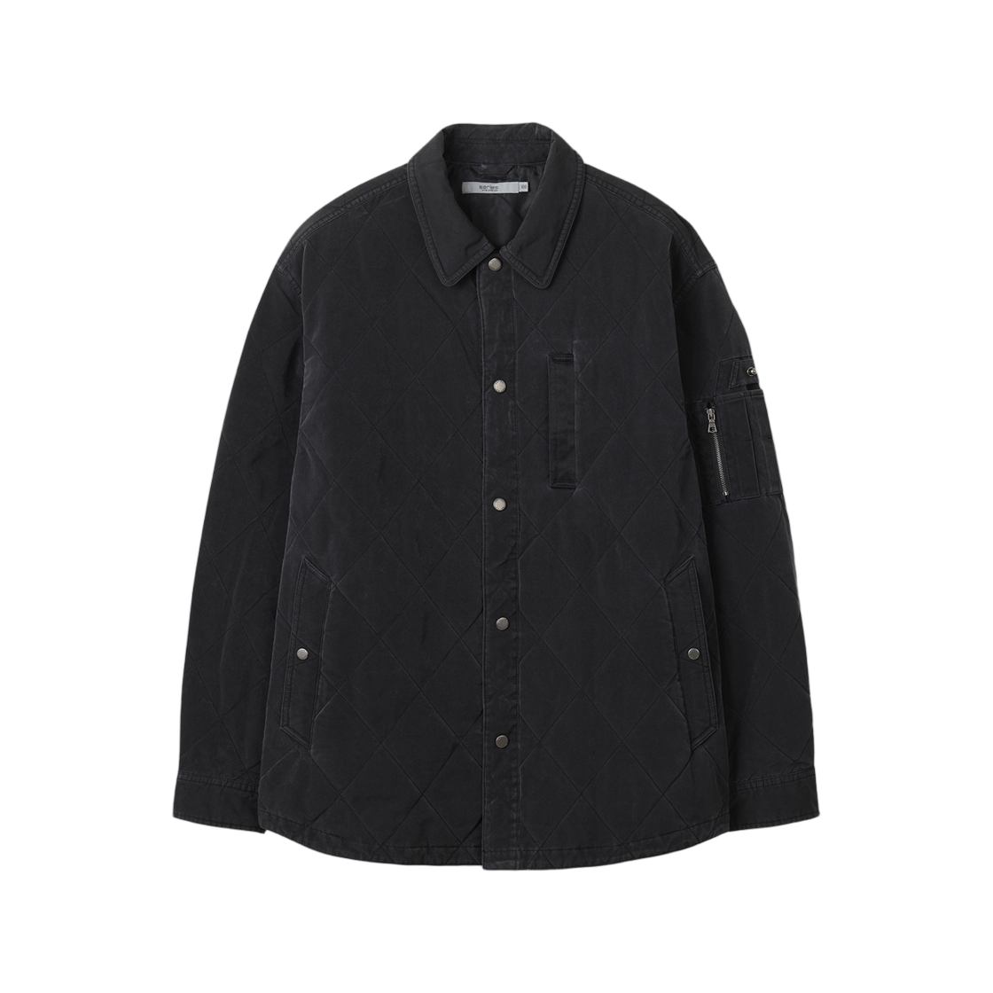 SASFW25911BKX SERIES Pig Coating Quilted Outer Shirt Black