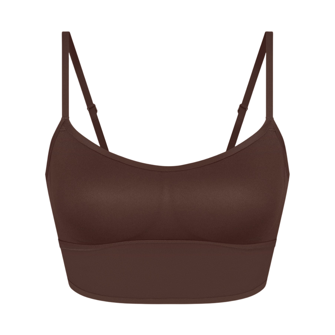BRSPT5115-DSP (W) NikeSKIMS Matte Cami Longline Bra Dark Sepia