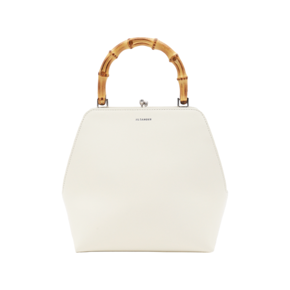 질 샌더 고지 스퀘어 뱀부 토트백 화이트(Jil Sander Goji Square Bamboo Tote Bag White) - 1