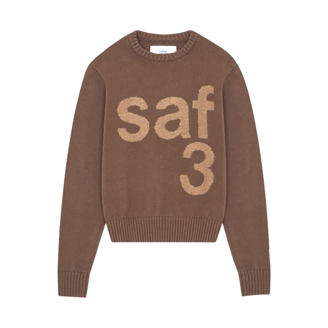 saf00120 Safarispot Women Basic Safari Knit Brown