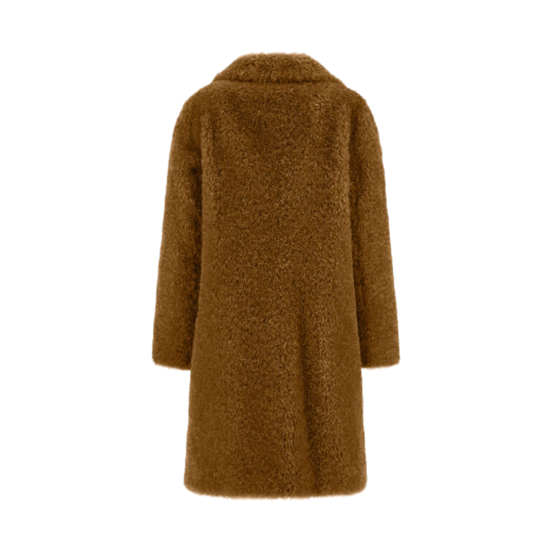 (W) 에르노 컬리 얼터너티브 퍼 코트 샌드((W) Herno Coat in Curly Alternative Fur Sand) - 2
