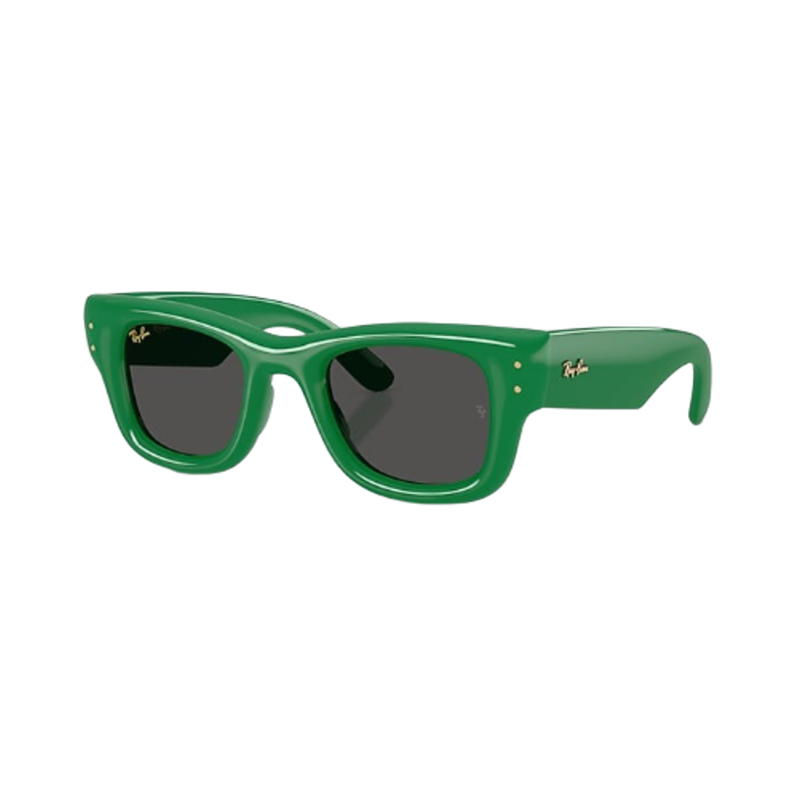 레이밴 웨이페어러 푸퍼 폴리쉬드 그린 프레임 울트라 블랙 렌즈 하이 브릿지 핏(Ray-Ban Wayfarer Puffer Polished Green Frame Ultra Black Lense High Bridge Fit) - 1