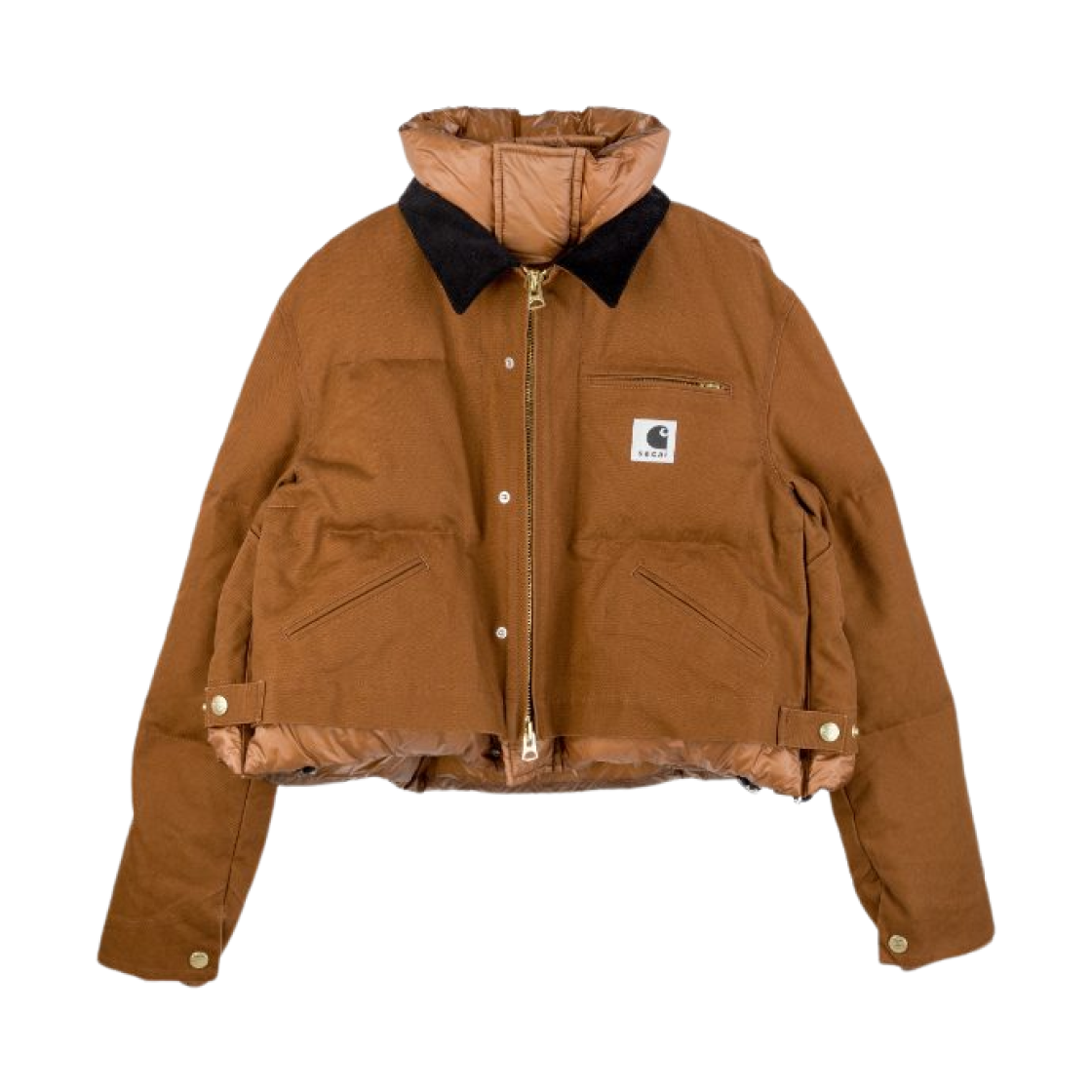 (W) 사카이 x 칼하트 WIP 덕 퍼퍼 자켓 다크 베이지((W) Sacai x Carhartt WIP Duck Puffer Jacket Dark Beige)