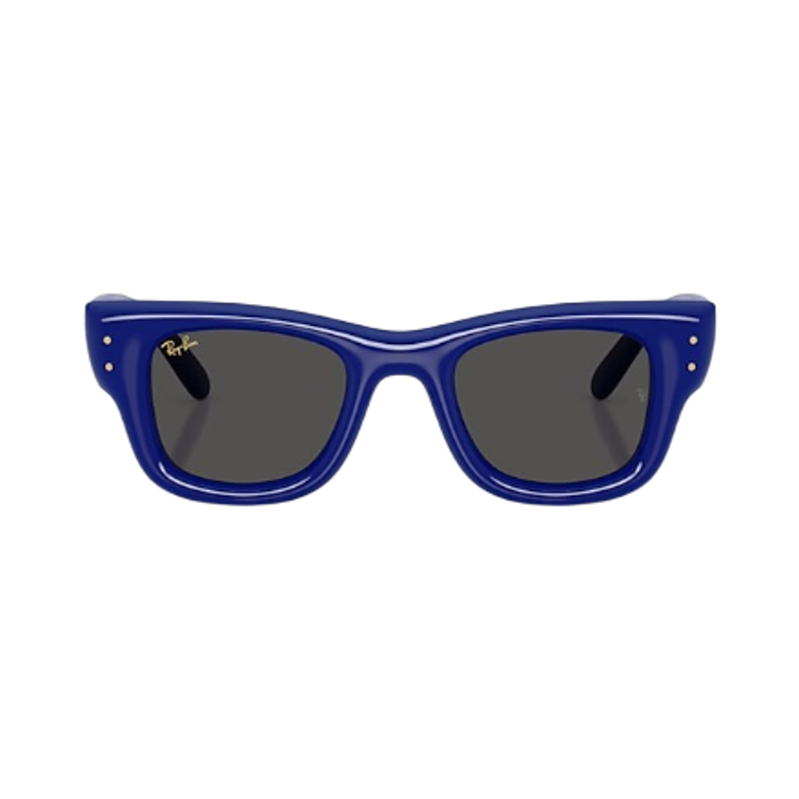 레이밴 웨이페어러 푸퍼 폴리쉬드 블루 프레임 울트라 블랙 렌즈 하이 브릿지 핏(Ray-Ban Wayfarer Puffer Polished Blue Frame Ultra Black Lense High Bridge Fit) - 2