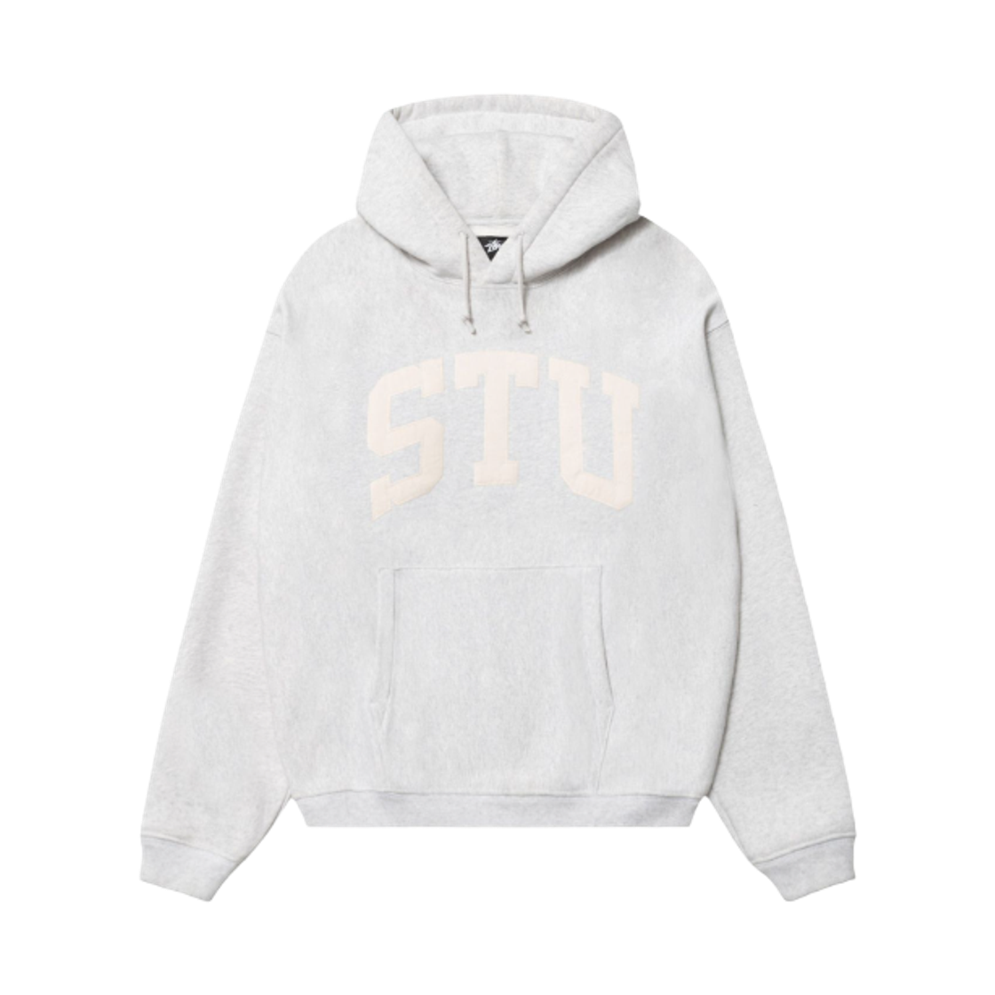 118578 Stussy Stu Applique Hoodie Ash Heather