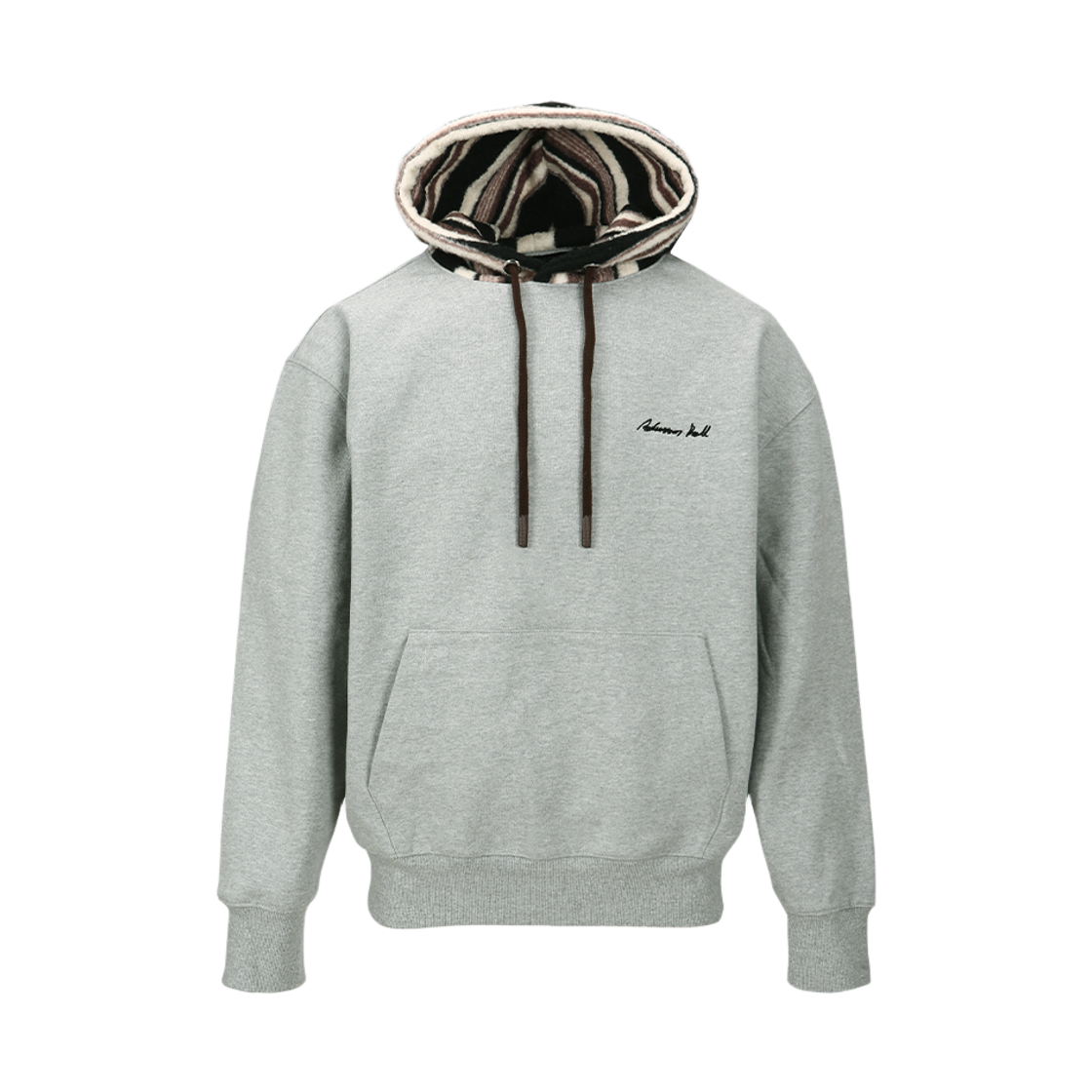 atb1379u(GREY) ADSB Andersson Bell Unisex Logo Embroidery Hoodie Grey