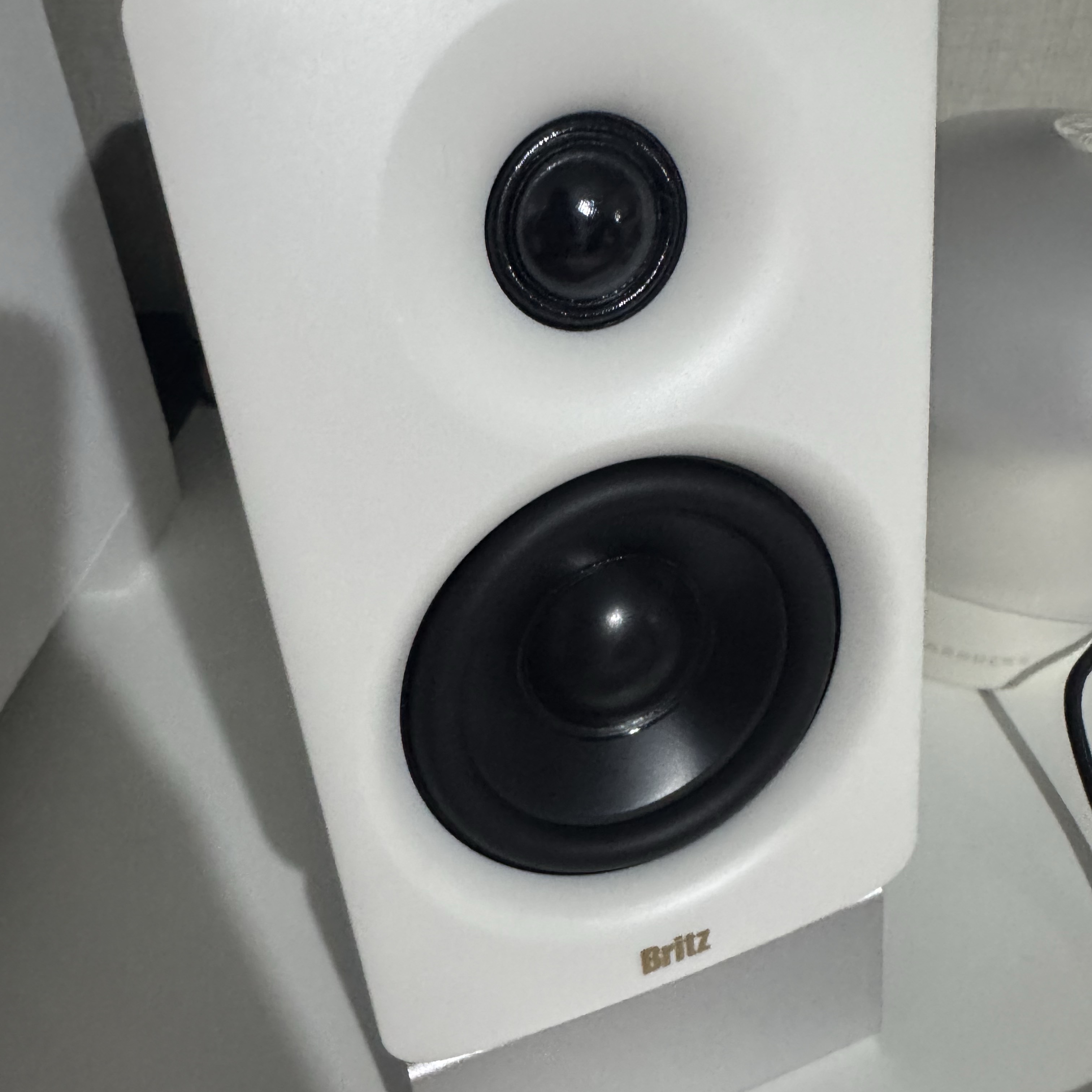 Britz BR-Monitor6 Bluetooth Studio Monitor Speaker White 착용 스타일