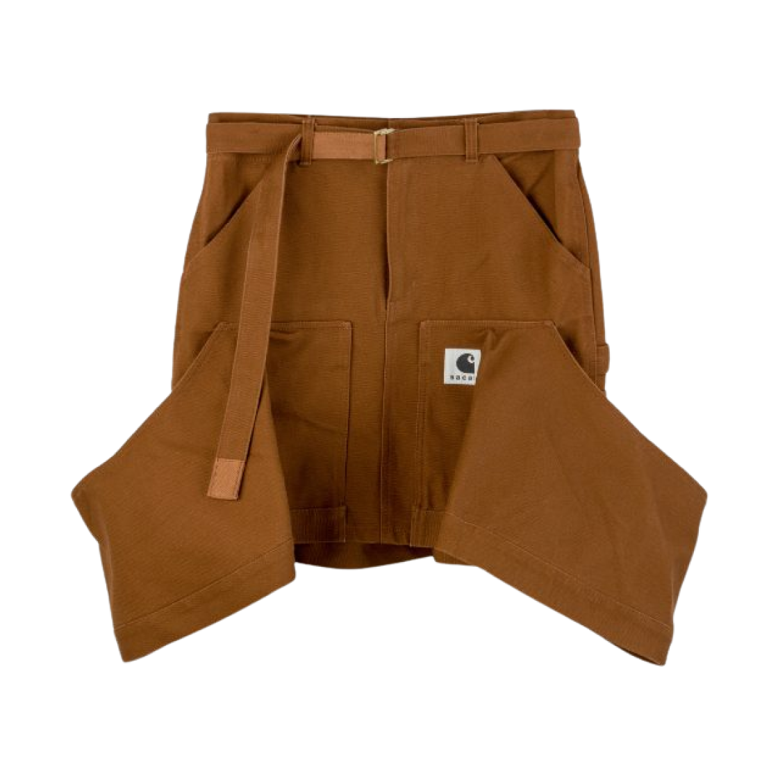 (W) 사카이 x 칼하트 WIP 덕 스커트 다크 베이지((W) Sacai x Carhartt WIP Duck Skirt Dark Beige)