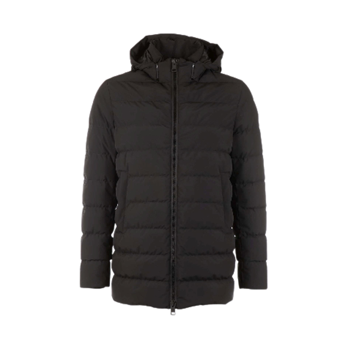 PI001238U-12840-9300 Herno Laminar Hooded Down Jacket Black