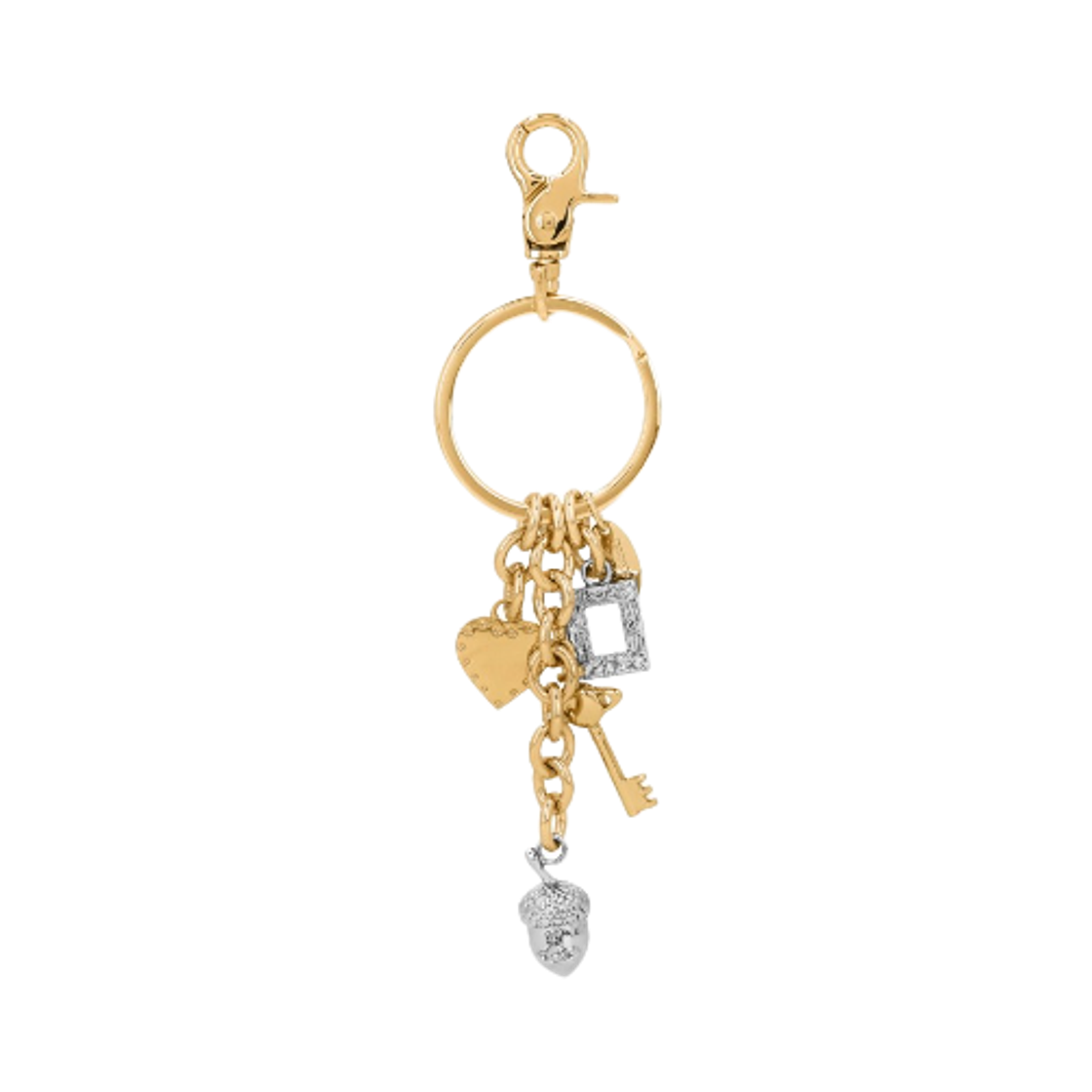 8203012BU-OM001F-R401 Vivienne Westwood Multi Charm Keyring Gold
