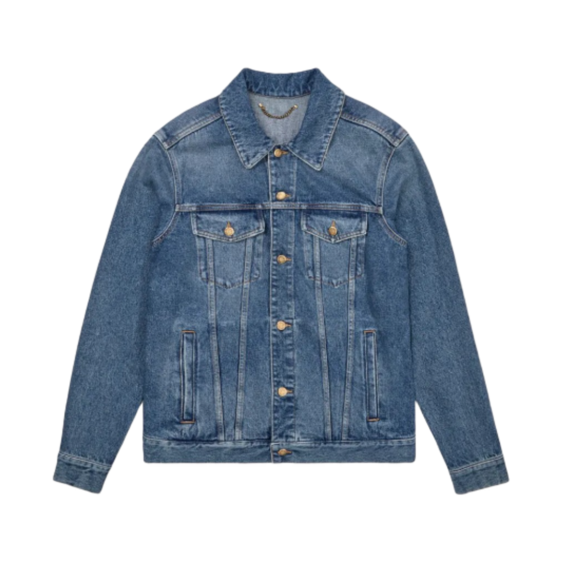 GMP00284-P000621-50100 Golden Goose Medium Wash Denim Jacket Blue