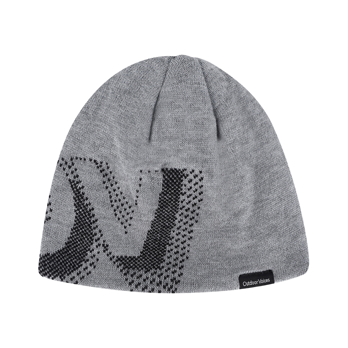 OVC45CHG107GRY Outdoor Voices Shadow Jacquard Beanie Gray