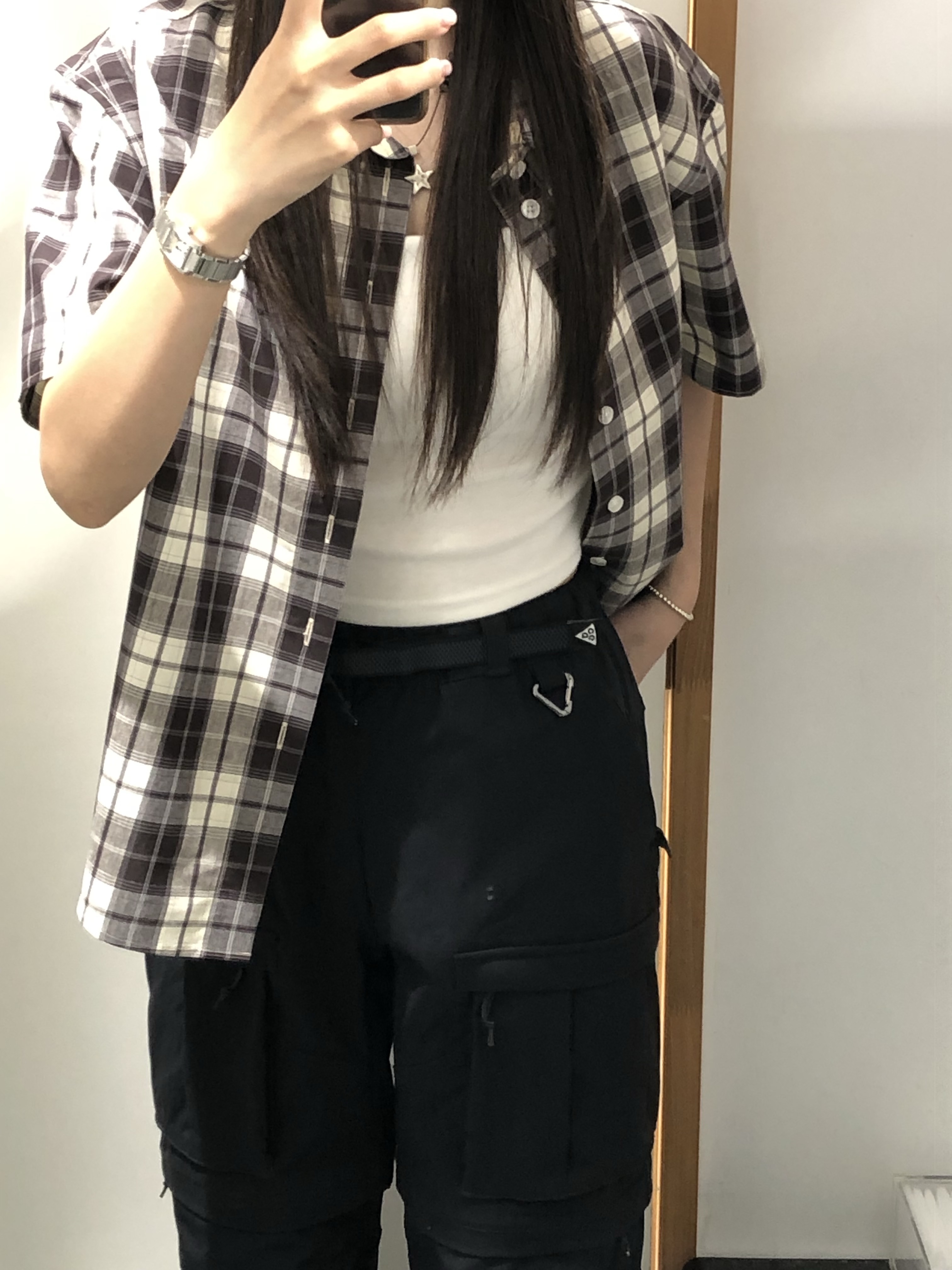 Nike ACG Smith Summit Cargo Pants Black Anthracite - Asia 착용 스타일
