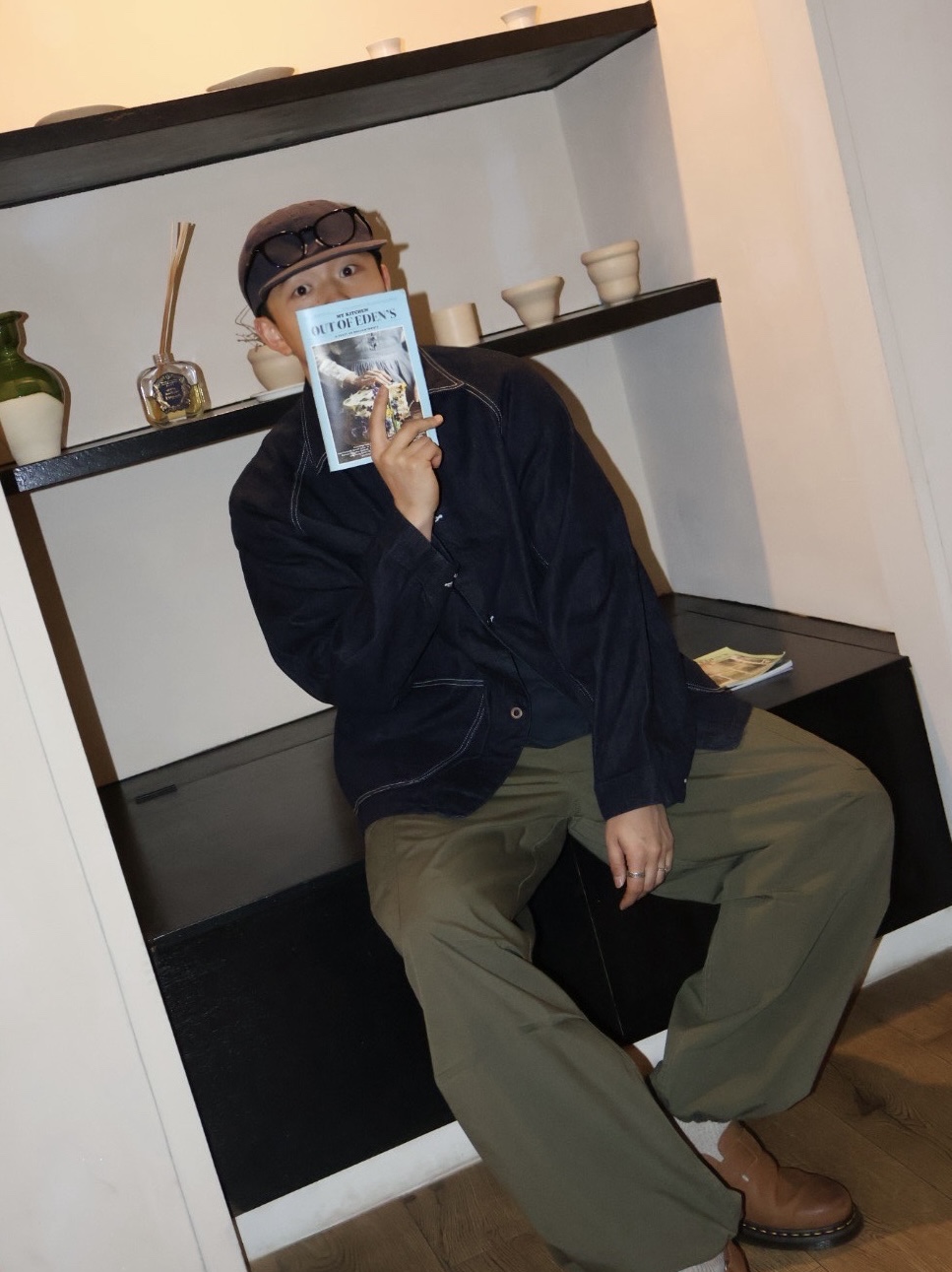 Kapital 12 oz. Denim Cactus Coverall Jacket Indigo 착용 스타일 - 1