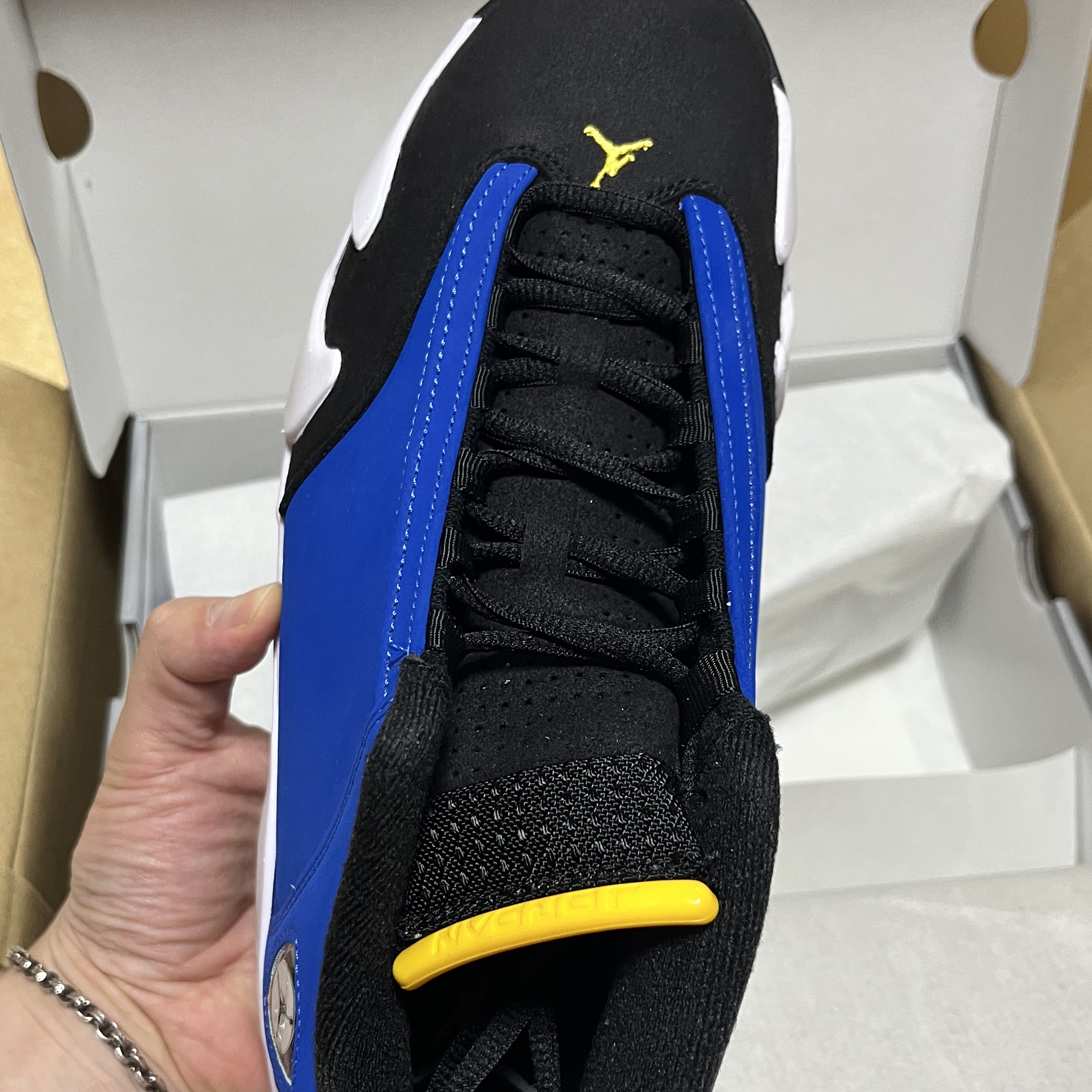 Jordan 14 Retro Laney 착용 스타일 - 4