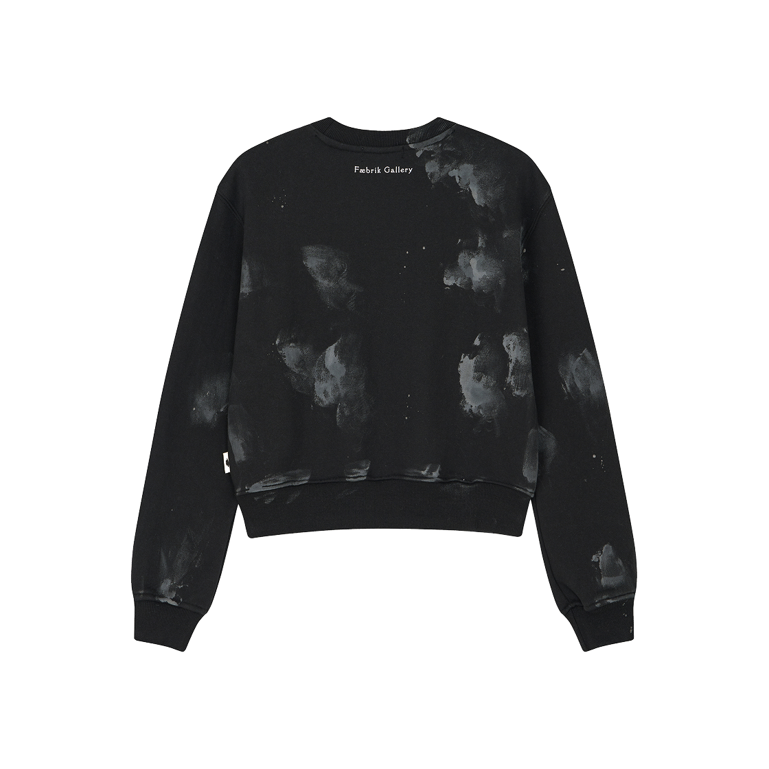 키코지 베이직 로고 페인팅 스웨트셔츠 블랙(여성용)(Kikozy Basic Logo Painting Sweatshirt Black(W)) - 2