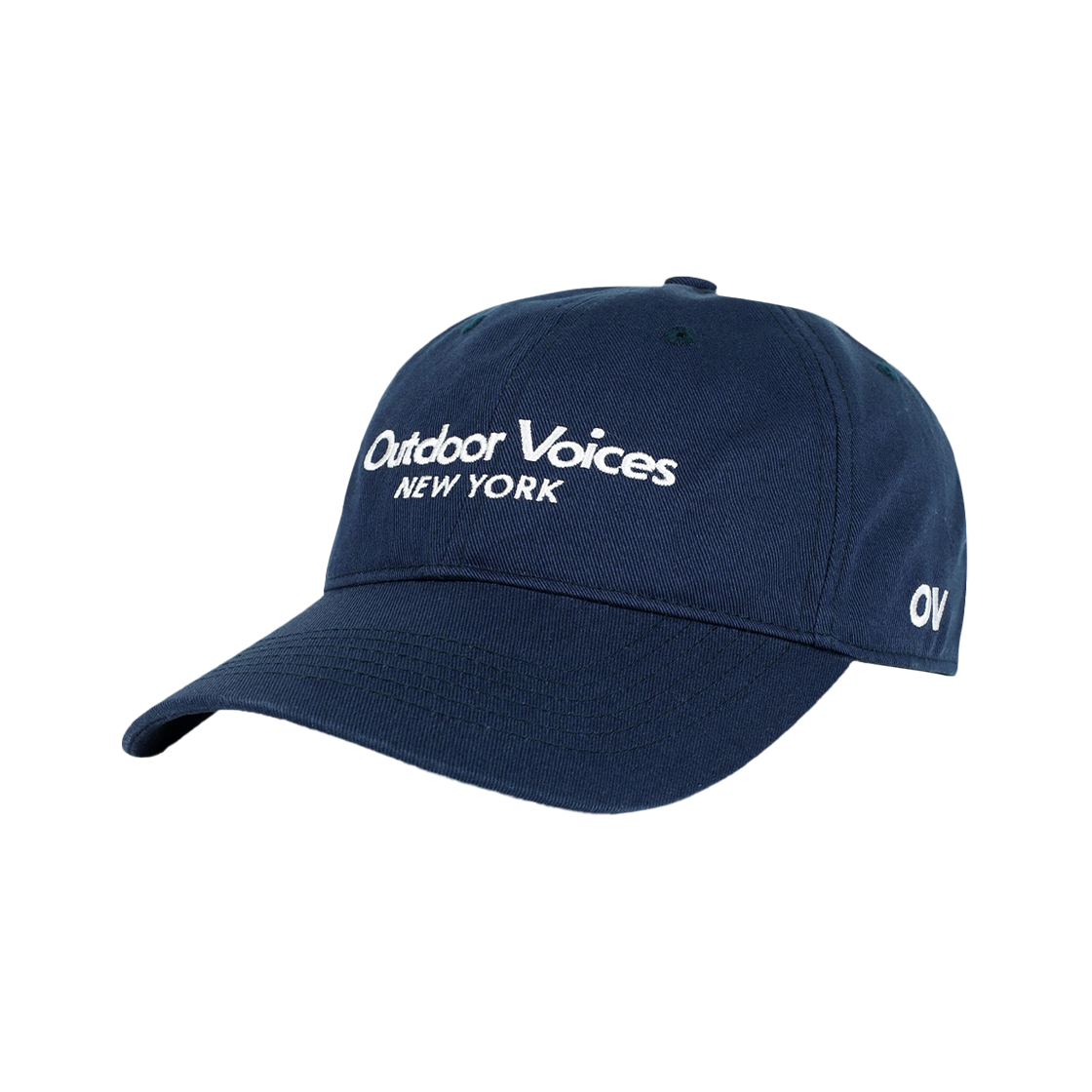 아웃도어보이스 클래식 로고 엔와이 코튼 캡 네이비(Outdoor Voices Classic Logo Ny Cotton Cap Navy)