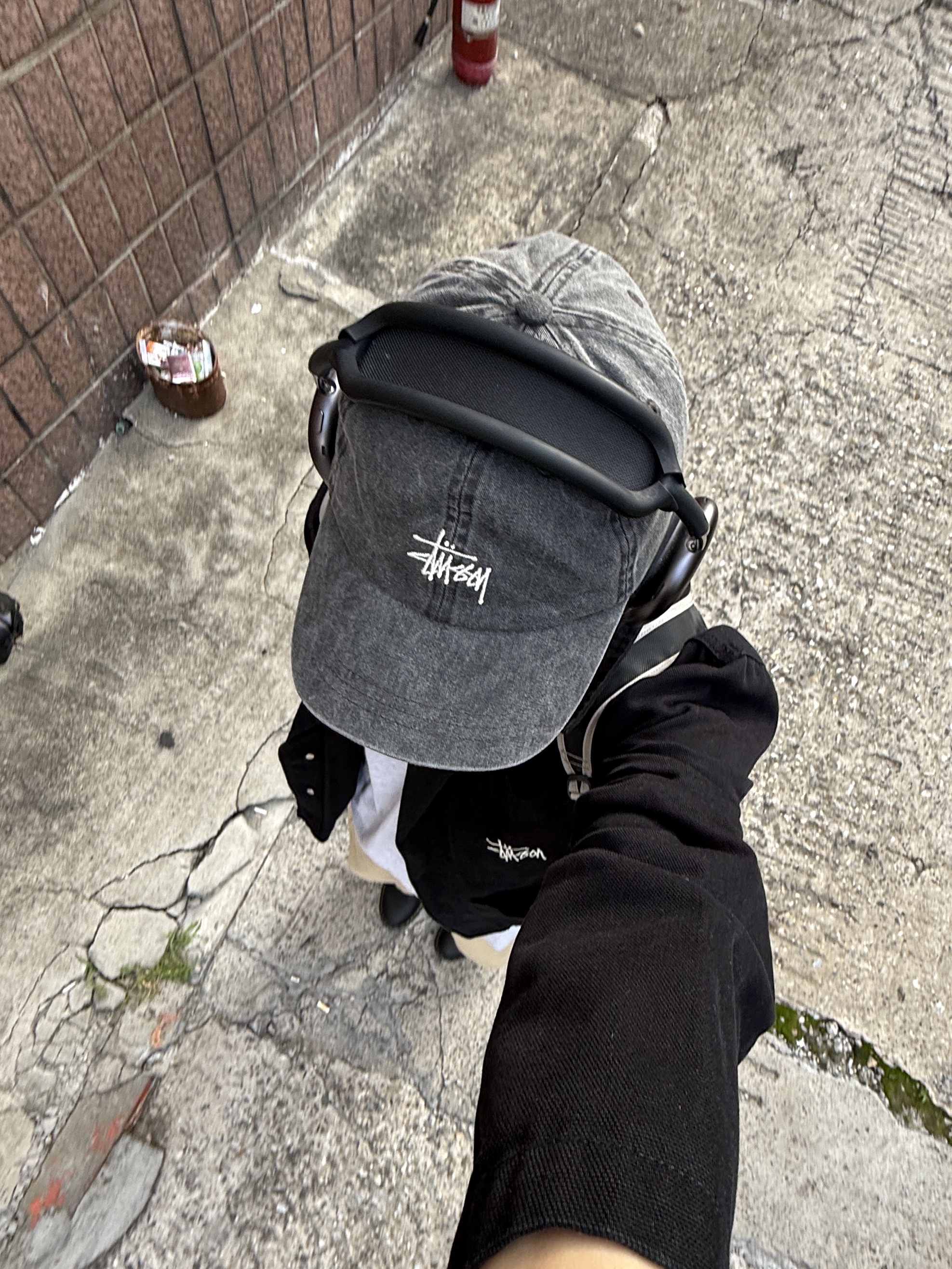 Dr. Martens 1461 Ambassador Black, Supreme Pinline T-Shirt Ash Grey - 24SS 착용 스타일 - 4