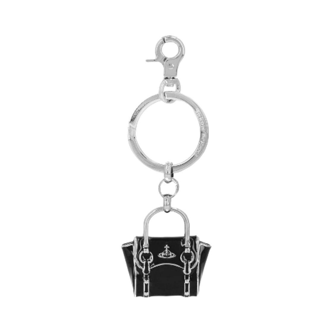 82120008W-OM000Q-O101 Vivienne Westwood Betty Orb Logo Charm Black