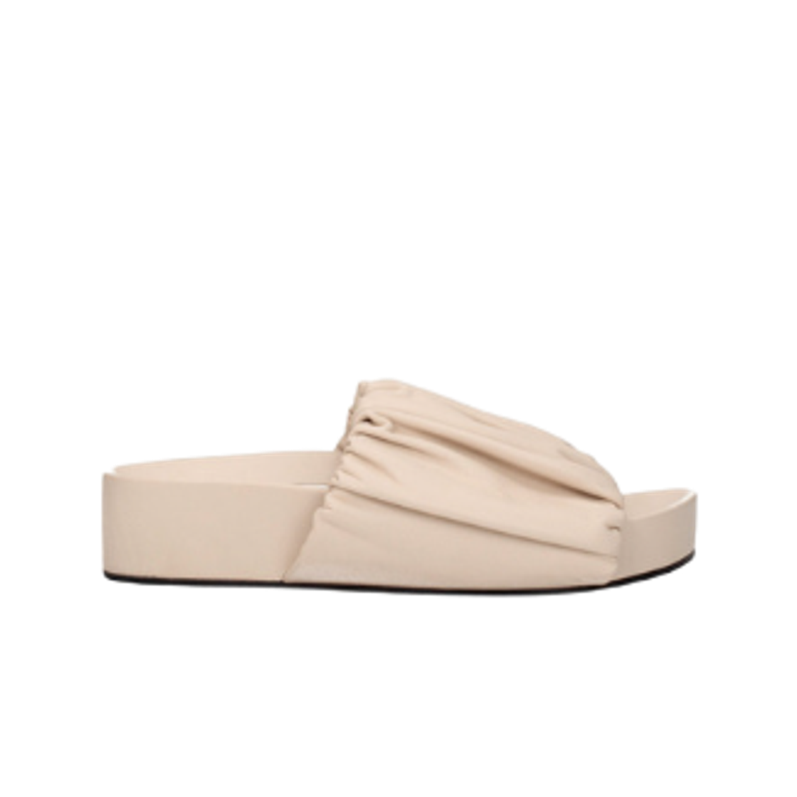 (W) 질 샌더 레더 플랫폼 샌들 페일 핑크((W) Jil Sander Leather Platform Sandals Pale Pink)