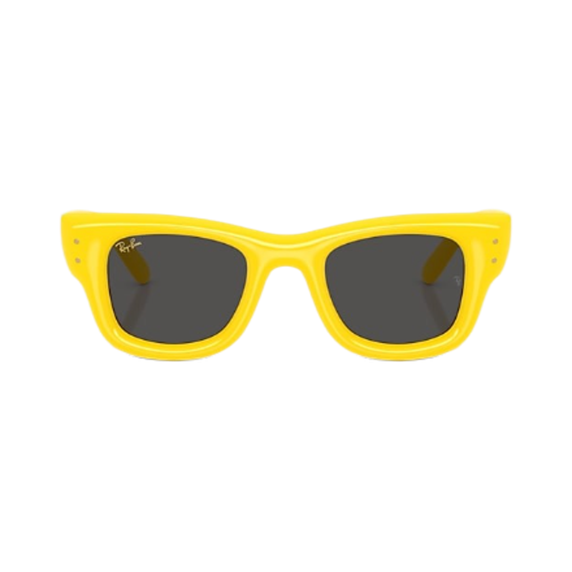 레이밴 웨이페어러 푸퍼 폴리쉬드 옐로우 프레임 울트라 블랙 렌즈 하이 브릿지 핏(Ray-Ban Wayfarer Puffer Polished Yellow Frame Ultra Black Lense High Bridge Fit) - 2