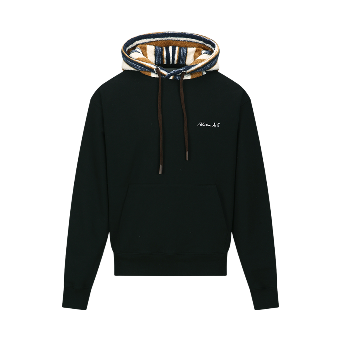 atb1379u(BLACK) ADSB Andersson Bell Unisex Logo Embroidery Hoodie Black