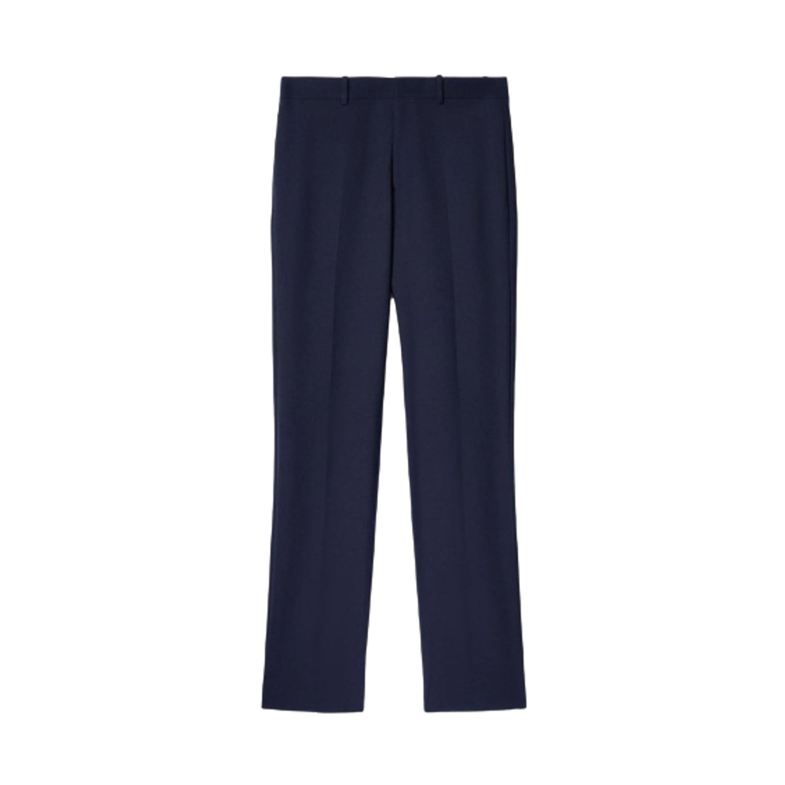 OMCO020F23FAB0014747 Off-White Straight Tailored Pants Navy Blue