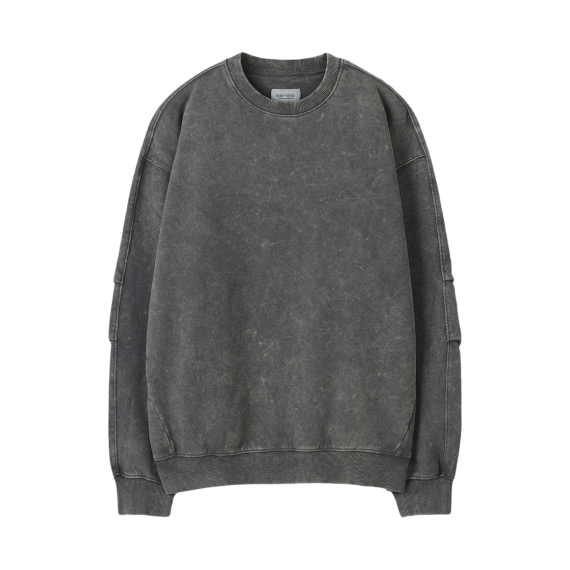 SATAW25551GRX SERIES Mineral Washing Sweat Shirt Green