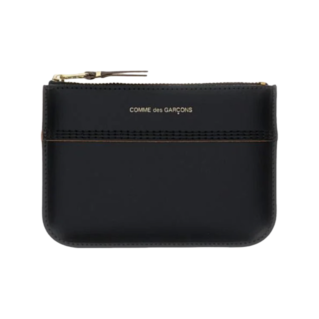 꼼데가르송 SA8100TS 레더 집 코인 펄스 블랙(Comme des Garcons SA8100TS Leather Coin Purse with Zip Black)