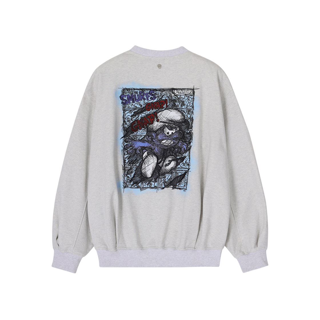 SH5TS560LG SONGZIO HOMME Original Smurf Crewneck Light Grey