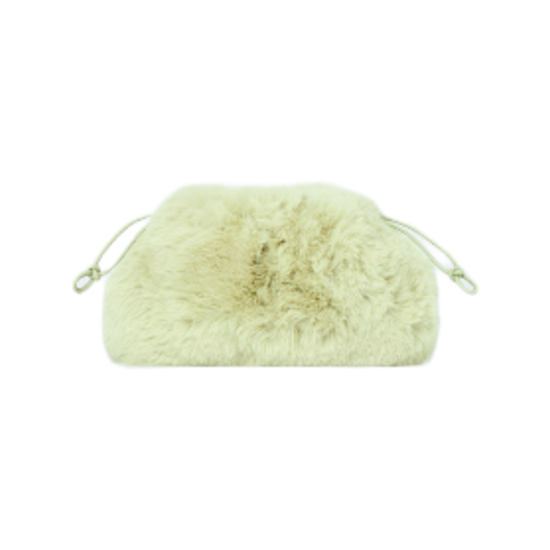 코스 포우 퍼 카바텔리 미니 클러치 백 페일 그린(COS Faux Fur Cavatelli Mini Clutch Bag Pale Green) - 1