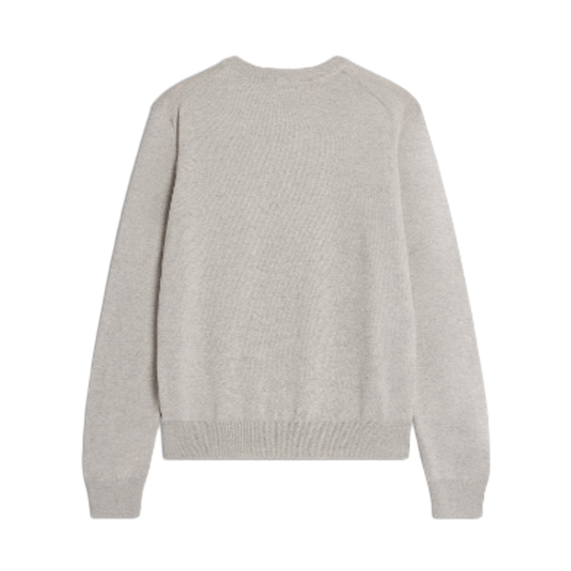 메종 키츠네 폭스 헤드 메리노 레귤러 점퍼 라이트 그레이 멜란지(Maison Kitsune Fox Head Merino Regular Jumper Light Grey Melange) - 2