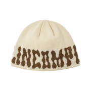 [BTS 뷔 착용]Allincomplete Pompom Logo Jacquard Beanie Ivory