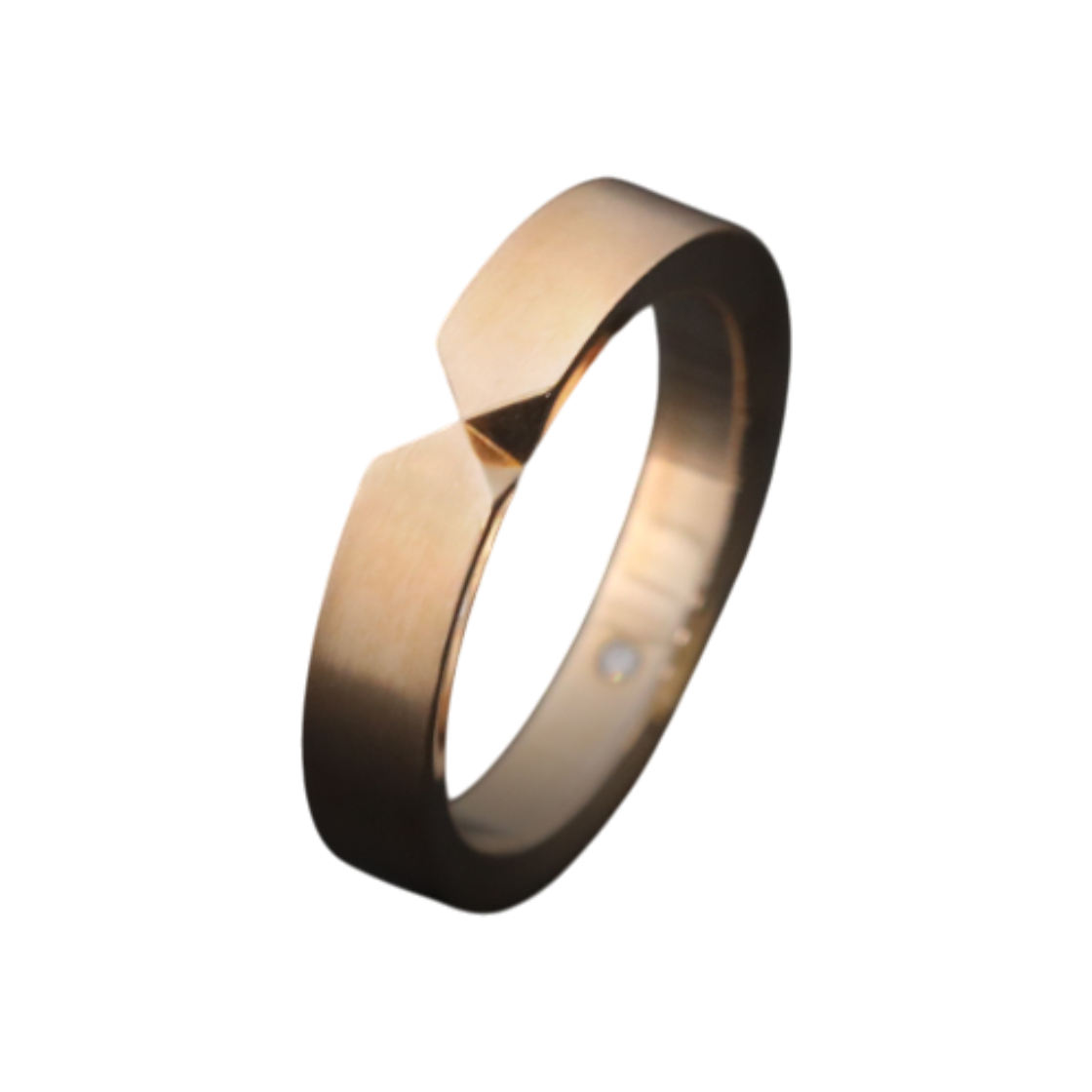 쇼메 084090 트리옹프 18K 로즈골드 다이아 1P 반지 58호 4.5mm(Chaumet Tiara 18K Rose Gold Diamond Ring Size 58, 4.5mm)