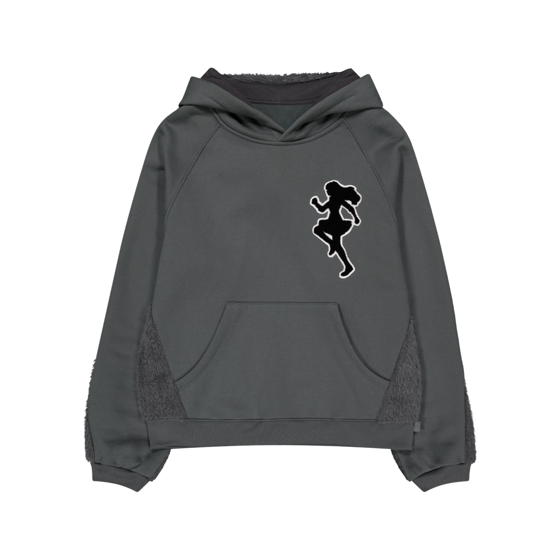 오호스 니트 백 후디 차콜(OJOS Knit Back Hoodie Charcoal)