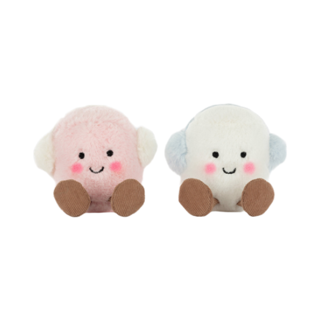 A6MPWT Jellycat Amuseables Toastie Marshmallows Pink White