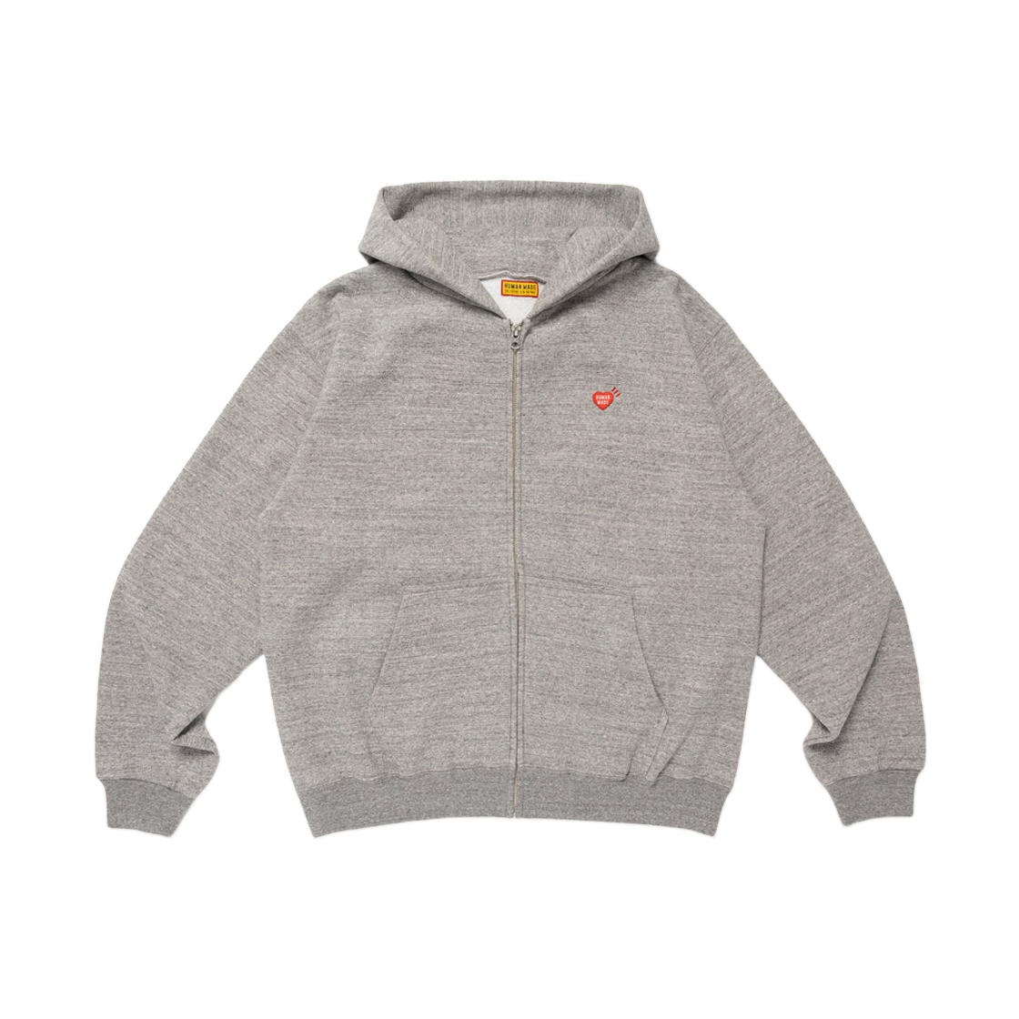 휴먼 메이드 클래식 집업 스웨트 후드 그레이(Human Made Classic Zip-Up Sweat Hoodie Gray)