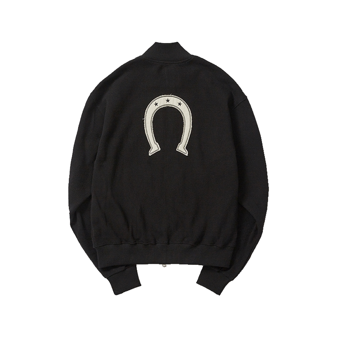 사일런트실러블 홀스슈 집업 자켓 블랙(SILENTSYLLABLE Horseshoe Zip-Up Jacket Black) - 2