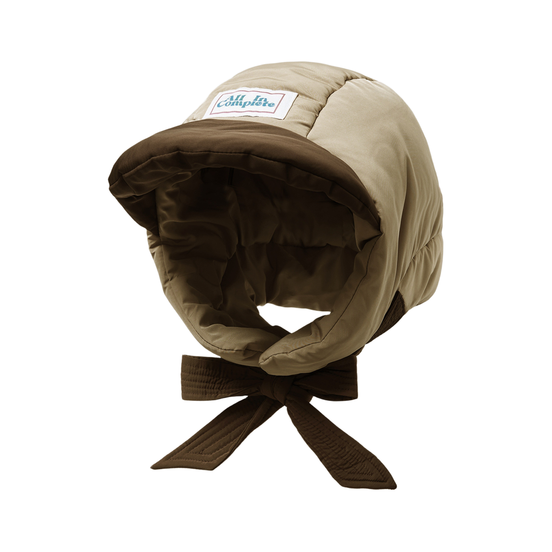 올인컴플리트 판다 패딩 바라클라바 브라운 & 베이지(Allincomplete Panda Padding Balaclava Brown & Beige)