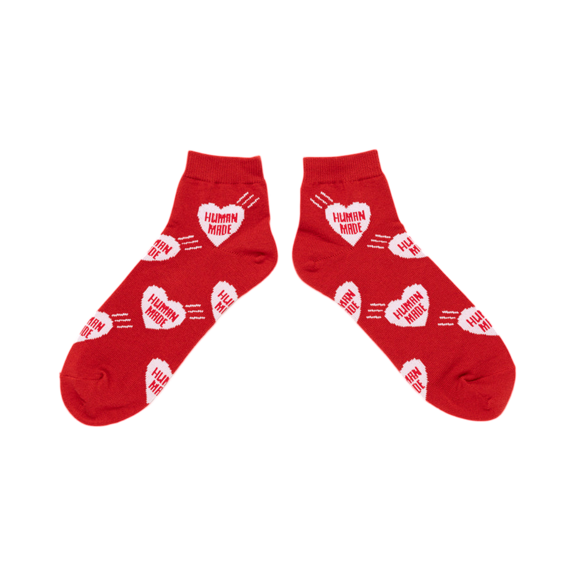 휴먼 메이드 하트 숏 삭스 레드(Human Made Heart Short Socks Red) - 2