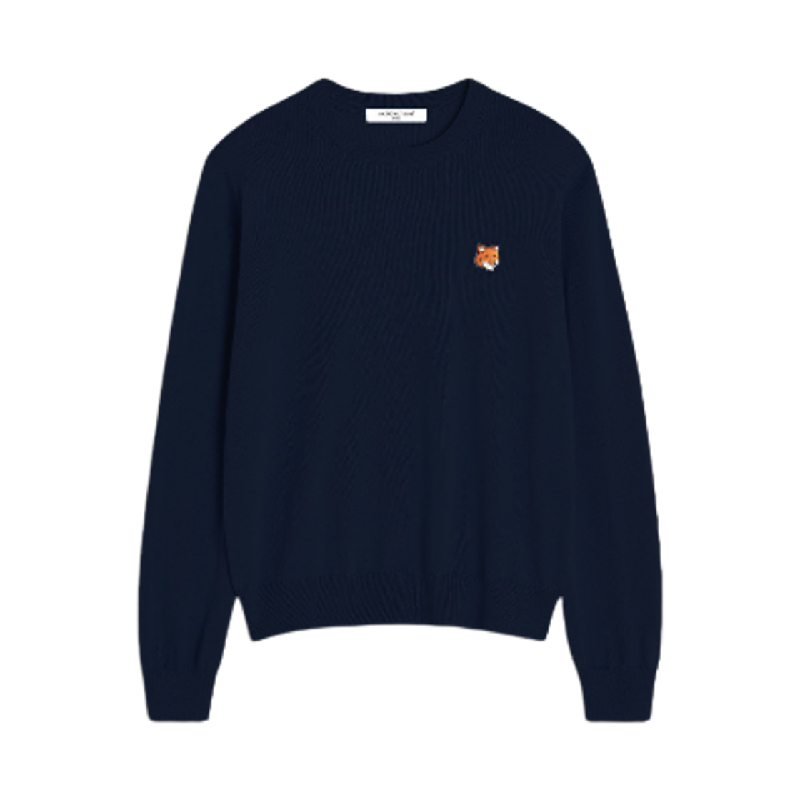 메종 키츠네 폭스 헤드 메리노 레귤러 점퍼 클래식 네이비(Maison Kitsune Fox Head Merino Regular Jumper Classic Navy) - 1