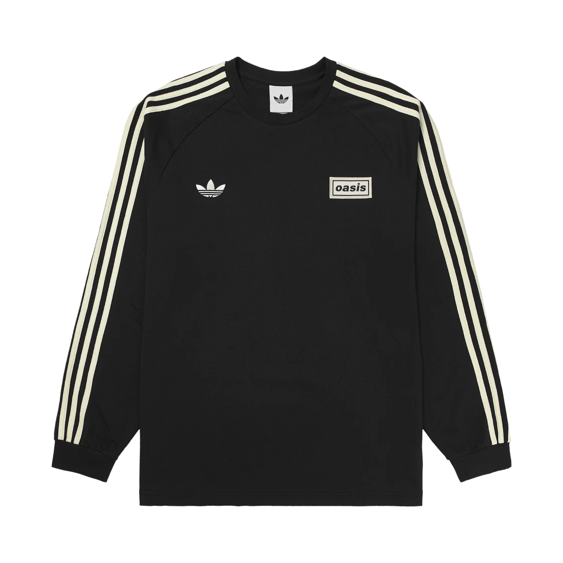 Adidas Adidas x Oasis Tour 3-Stripes Longsleeve T-Shirt Black - KR Sizing · XS