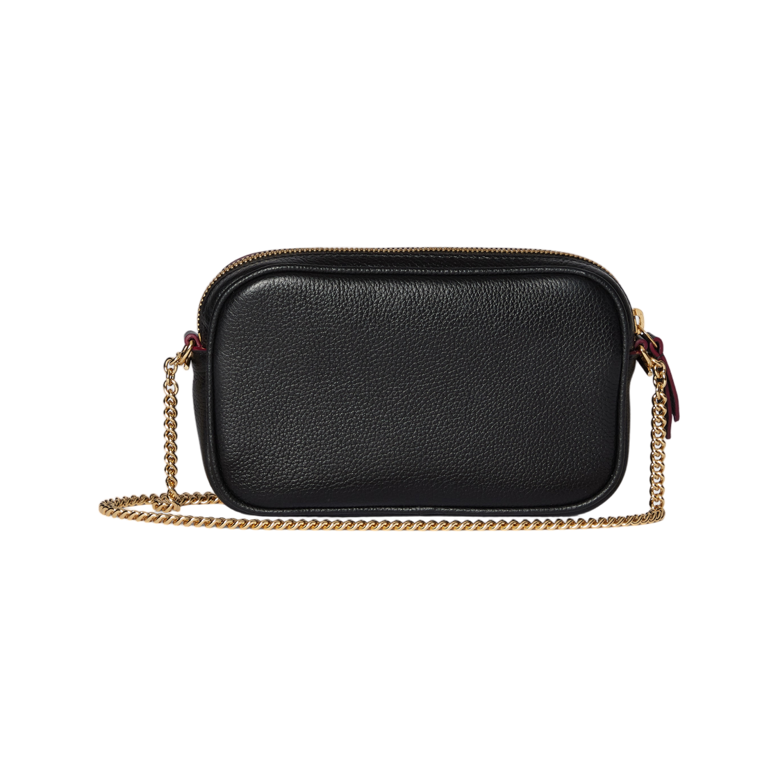 구찌 GG 마몽 미니 카메라 백 블랙 로쏘 앙코라(Gucci GG Marmont Mini Camera Bag Black Rosso Ancora) - 3