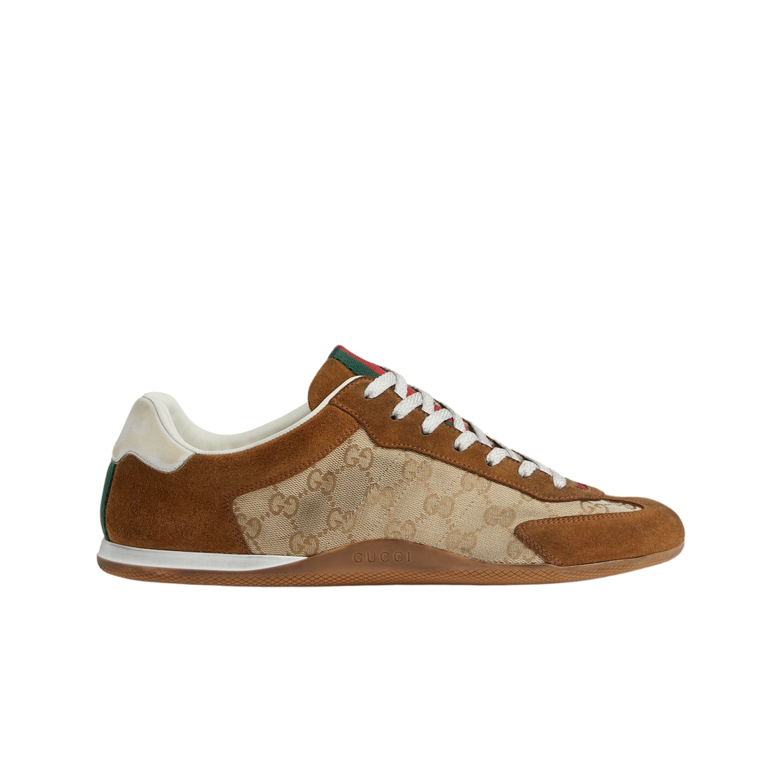 857018-AAF1X-2750 Gucci Shift Sneakers Beige Brown
