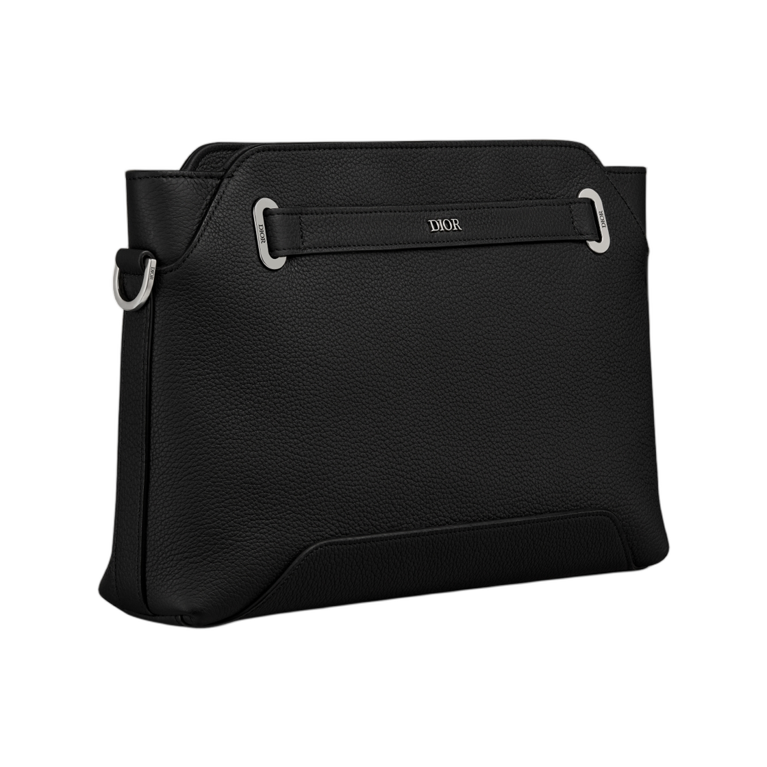 디올 노르망디 A5 트라이앵글 파우치 디올 아이콘 카프스킨 블랙(Dior Normandie A5 Triangle Pouch Dior Icons Calfskin Black) - 2