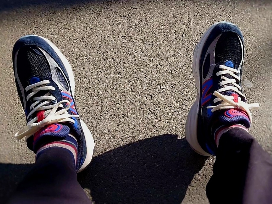 New Balance x Kith x Madison Square Garden 990v6 Made in USA Navy 착용 스타일