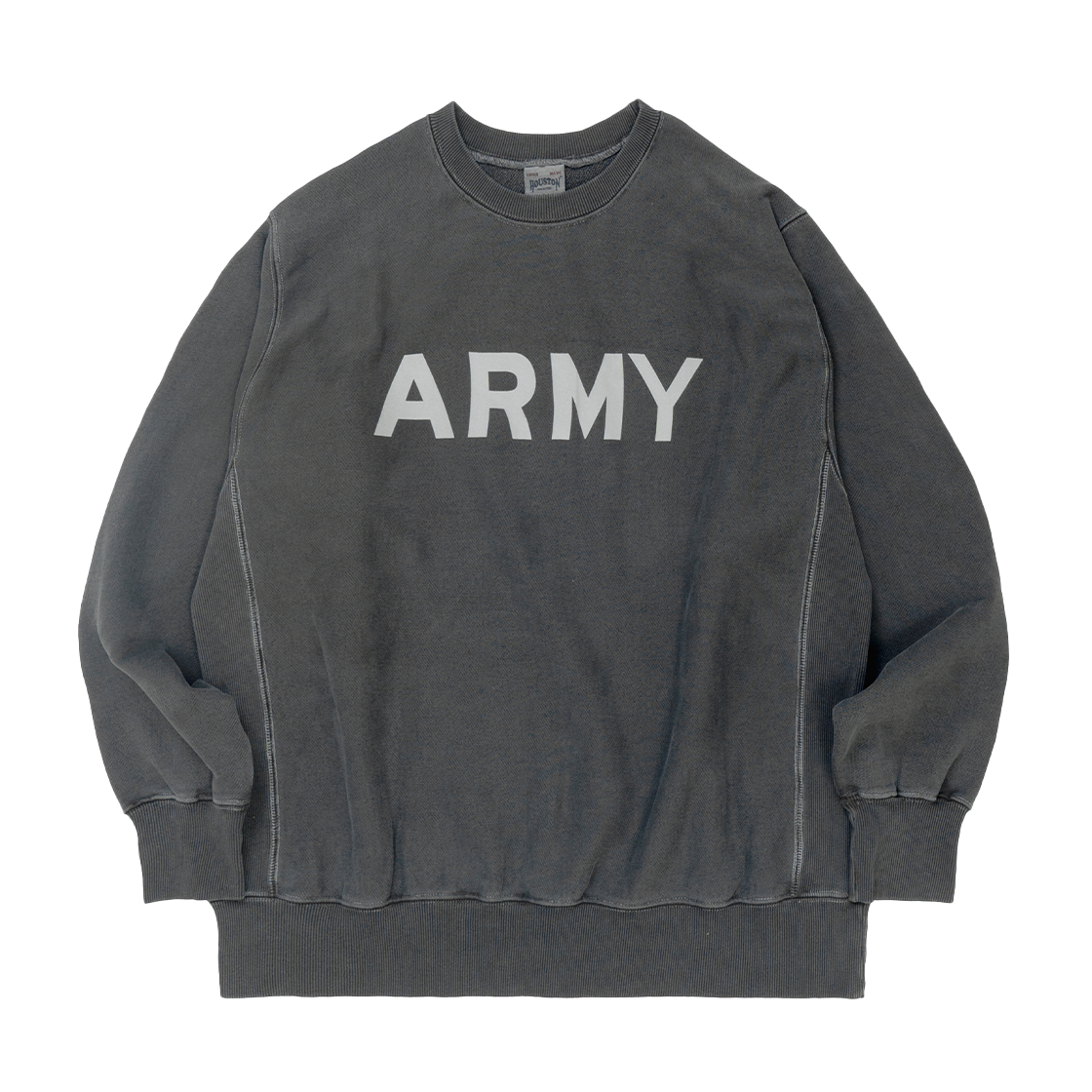 22344BK Houston Japan Pigment R/W Sweat Shirt ARMY Black 22344